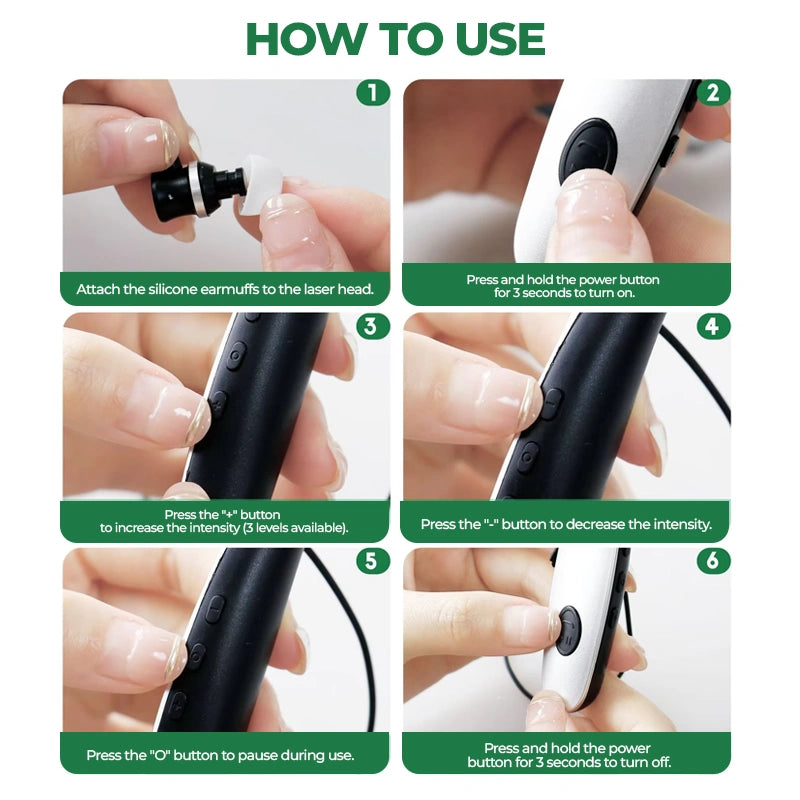 Red Light Tinnitus Relief Earbuds