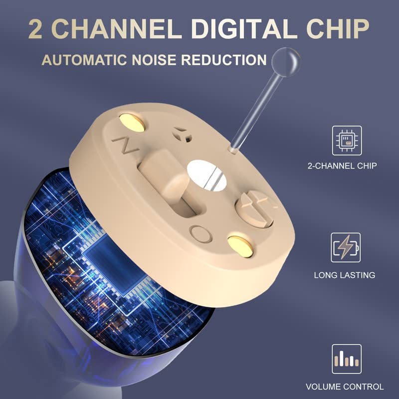 CIC Invisible Hearing Aids (Pair Of 2)