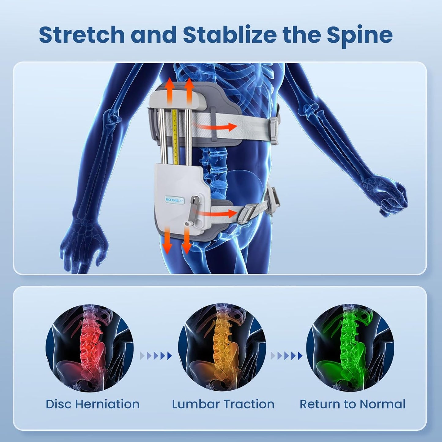 Decompression Therapy Back Stretcher Belt
