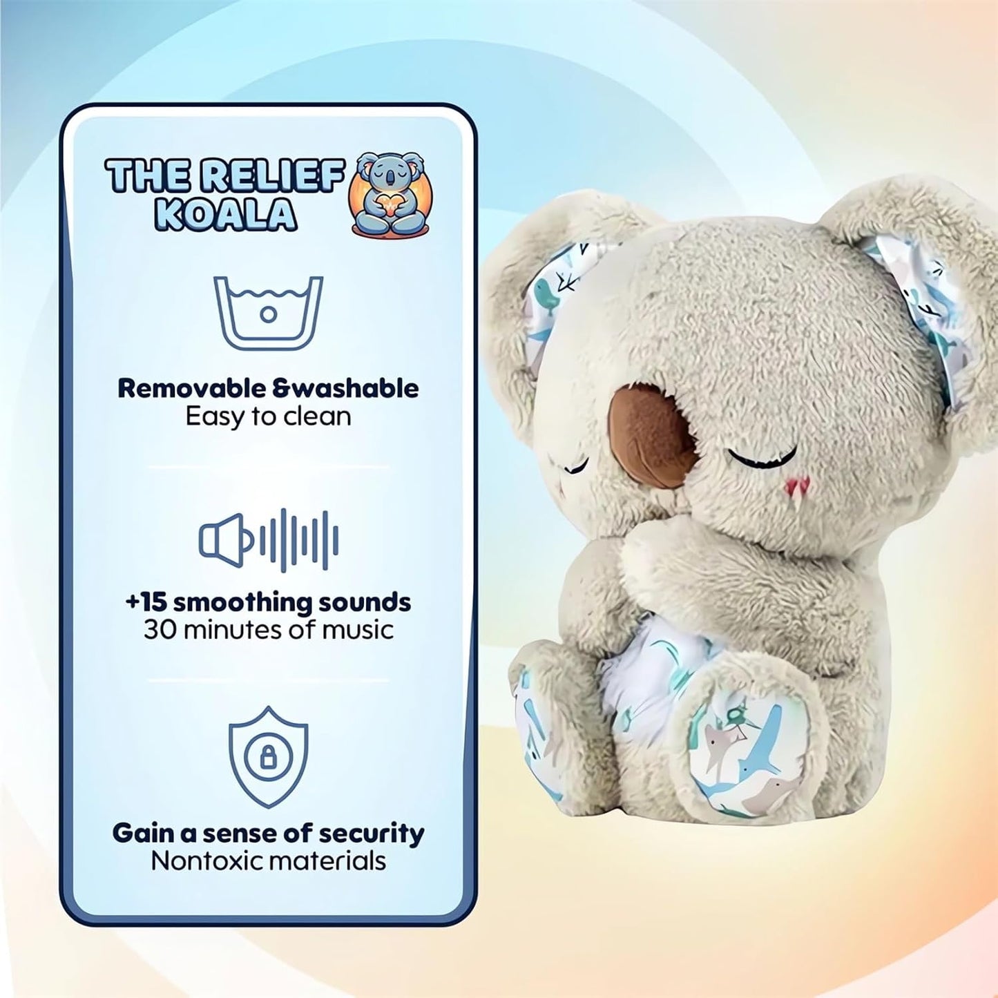 The Relief Koala Sleeping Plush Breathing