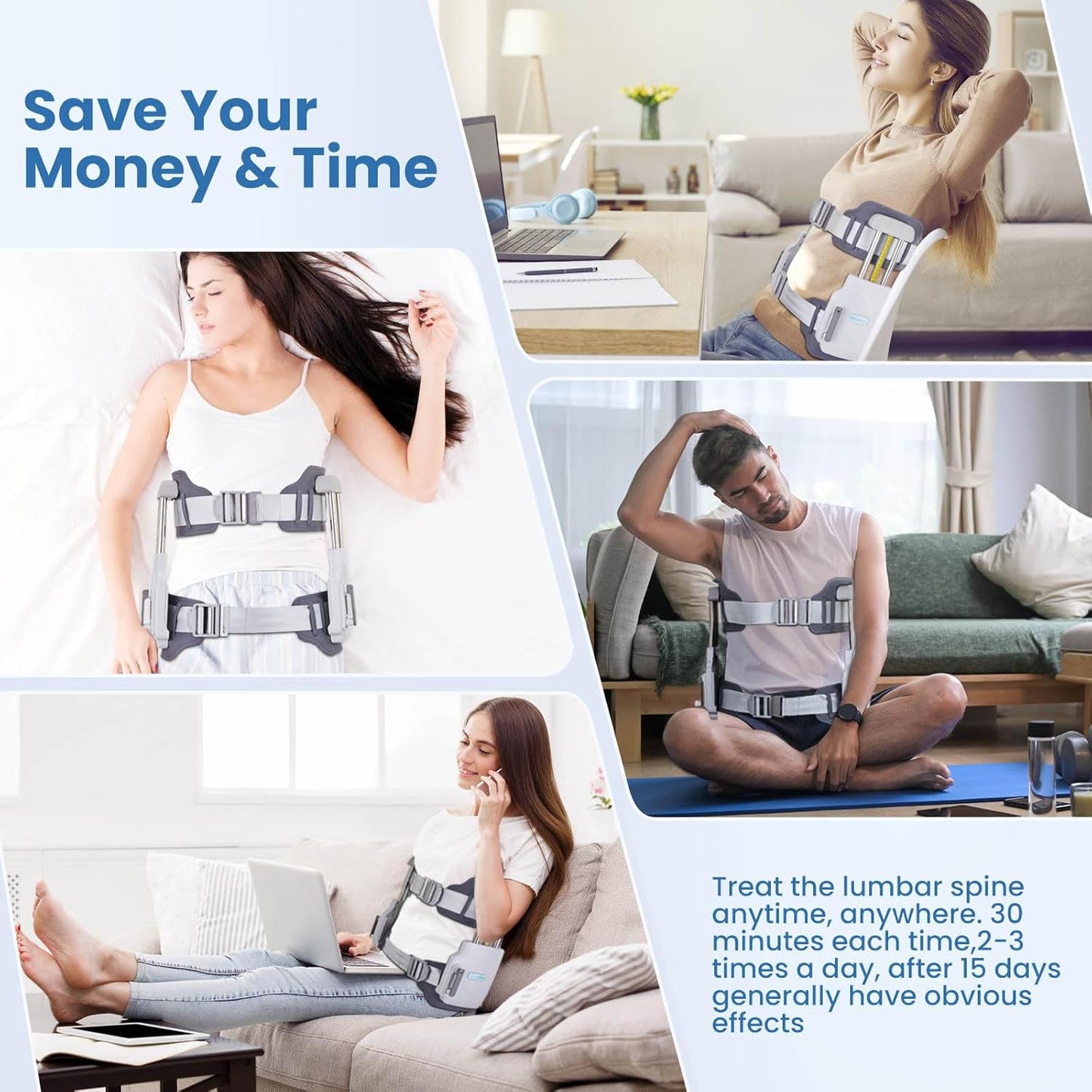 Decompression Therapy Back Stretcher Belt
