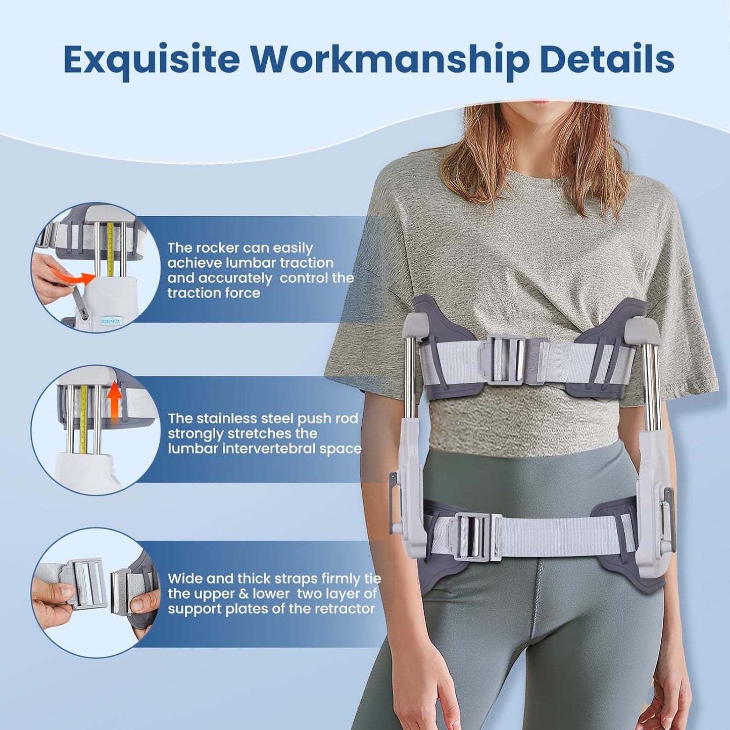 Decompression Therapy Back Stretcher Belt