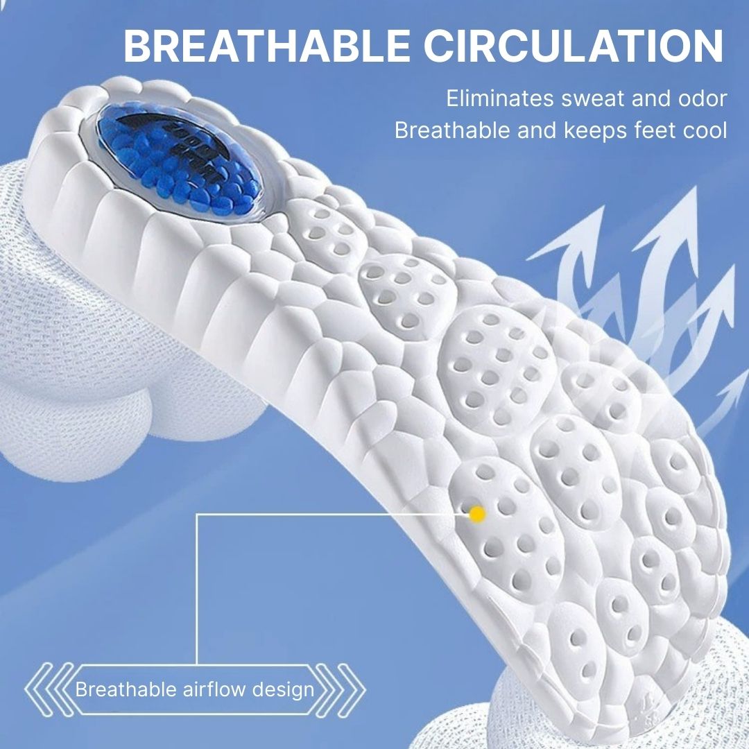 Air-Cushioned Heightening Insoles, Comfortable Arch Support & Shock-Absorbing
