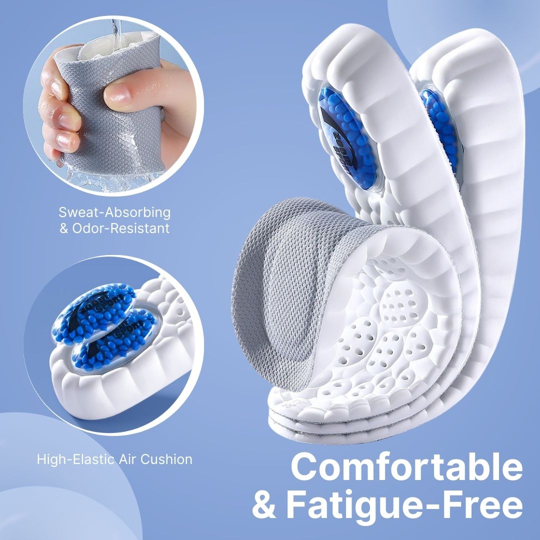 Air-Cushioned Heightening Insoles, Comfortable Arch Support & Shock-Absorbing