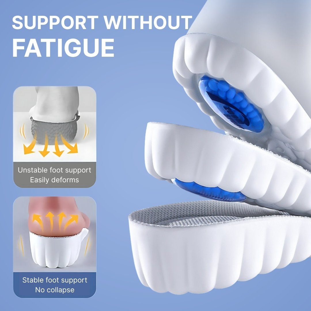 Air-Cushioned Heightening Insoles, Comfortable Arch Support & Shock-Absorbing