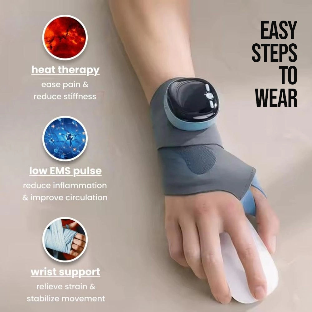 3-in-1 Wrist Support Low EMS Therapy Wrist Brace