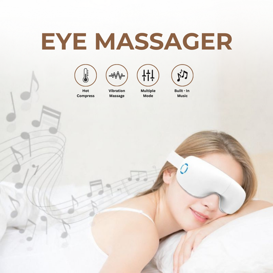 Heated Eye Massager – 5 Modes for Eye Strain Relief, Dark Circles & Better Sleep