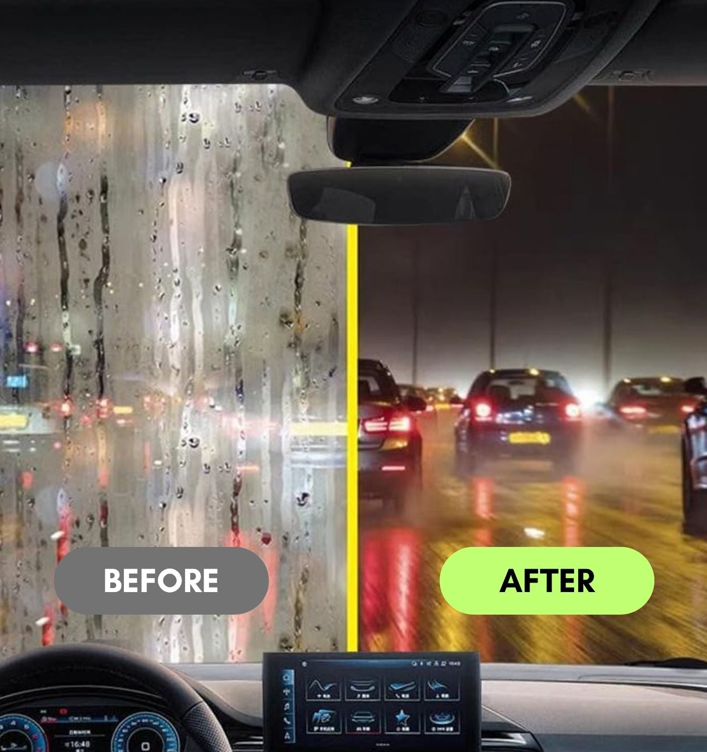 Upgraded Car Windshield Cleaner | Oil Film Cleaning Brush for Car