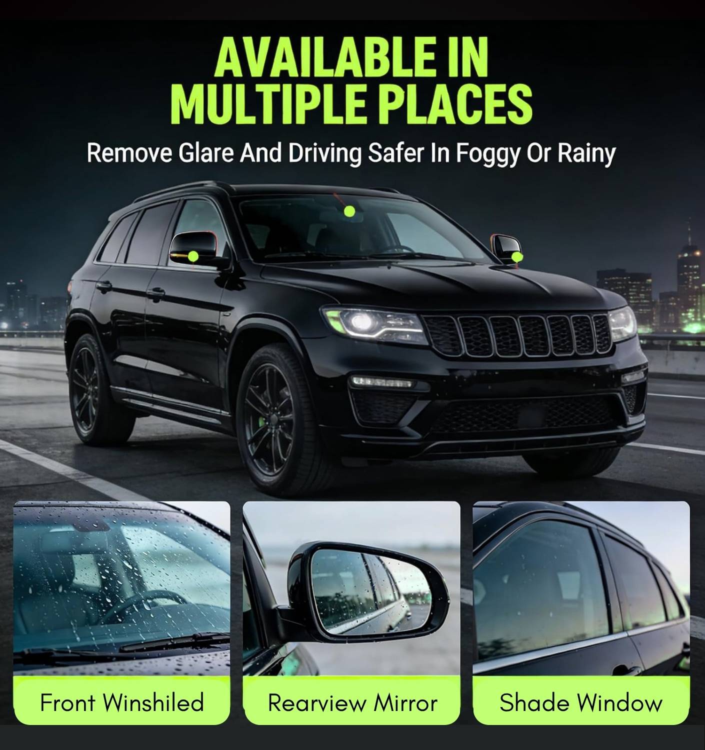 Upgraded Car Windshield Cleaner | Oil Film Cleaning Brush for Car