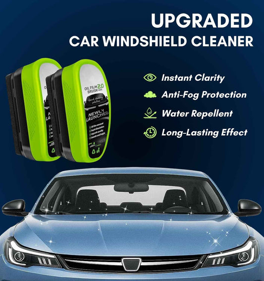 Upgraded Car Windshield Cleaner | Oil Film Cleaning Brush for Car