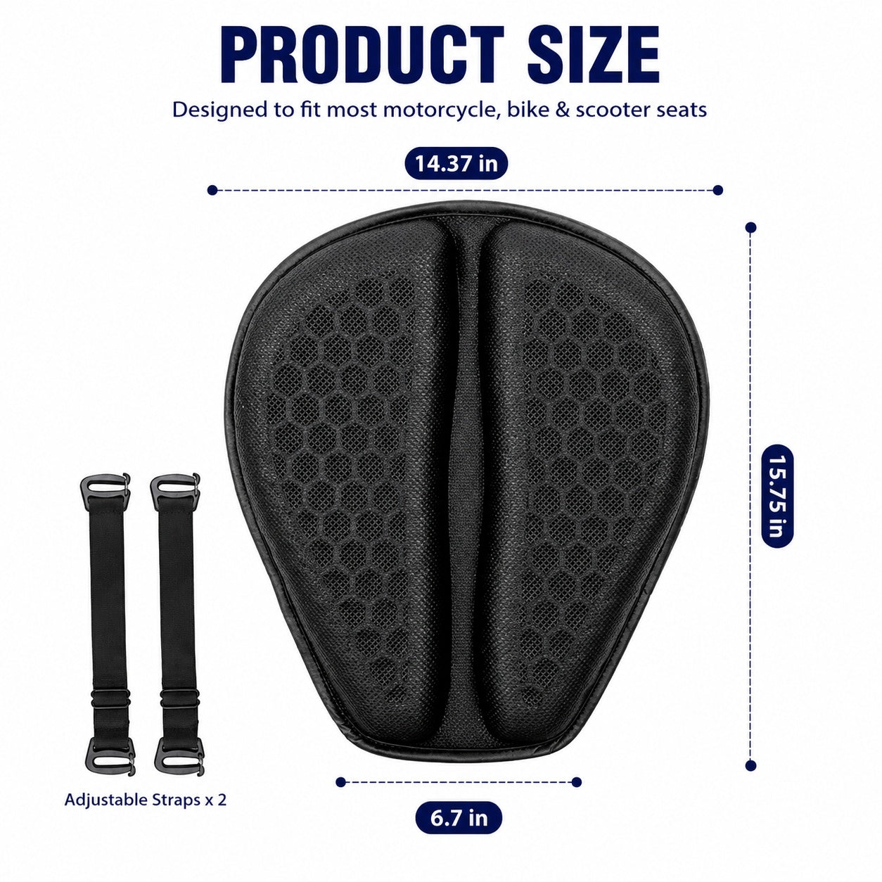 Rider Cushion – Motorcycle Seat Cushion for Comfort & Shock Absorption