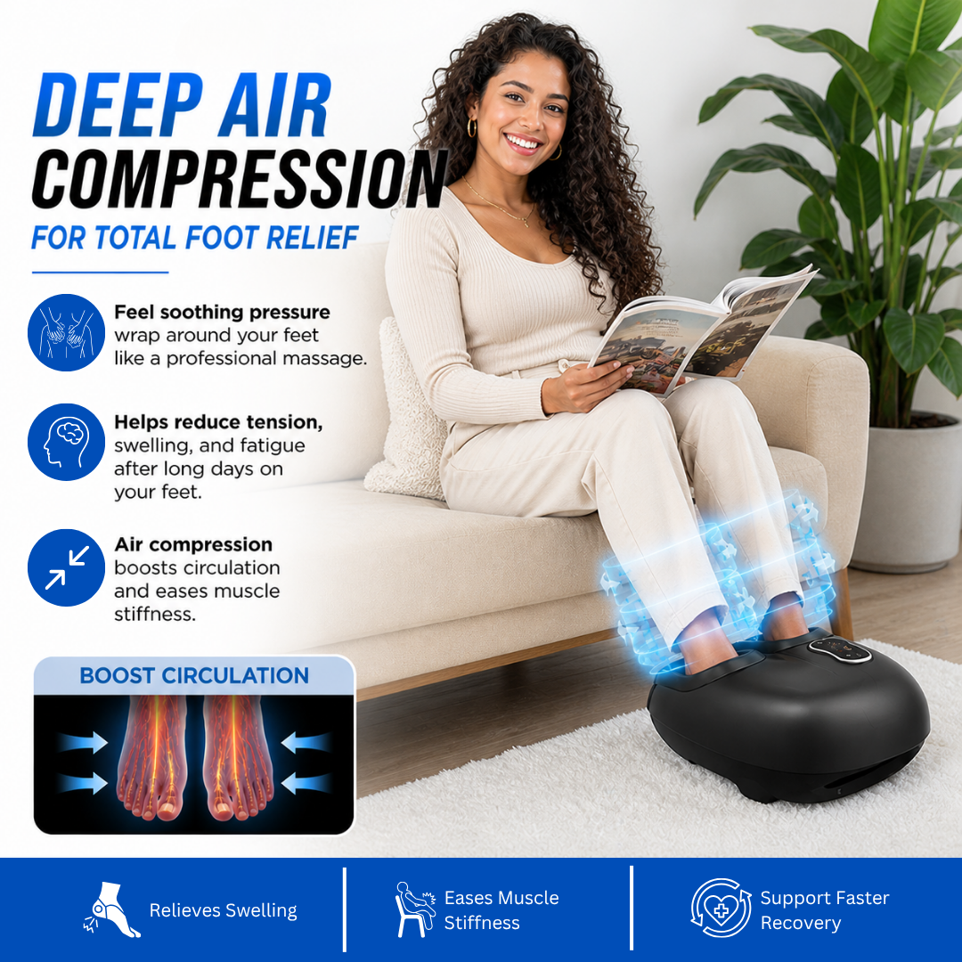 Necknix™ Foot Massager with Compression & Infrared Heat