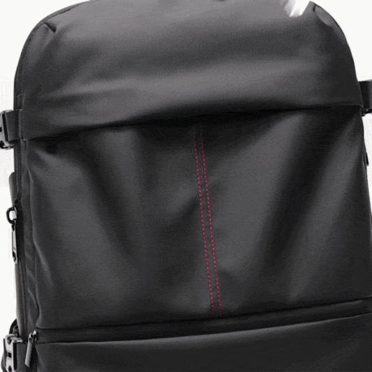 Expandable Vacuum Travel Backpack — Anti-Theft Waterproof Carry-On with Built-In Compression Pump
