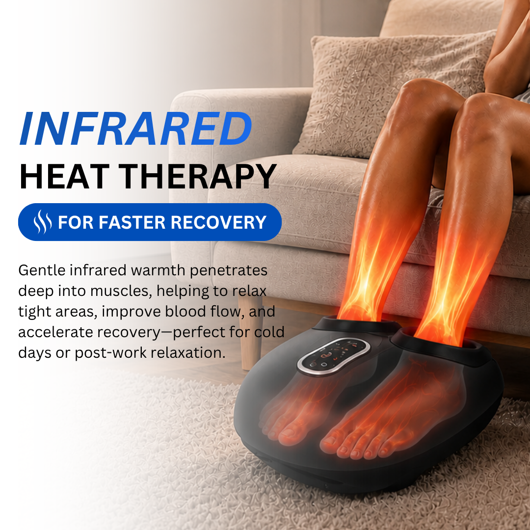 Necknix™ Foot Massager with Compression & Infrared Heat