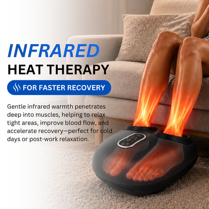 Necknix™ Foot Massager with Compression & Infrared Heat