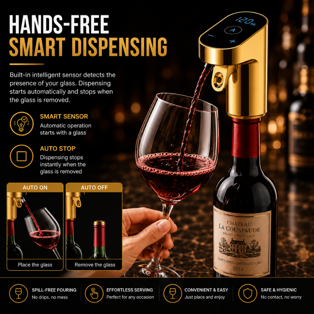 Premium Wine Aerator, Preserver & Dispenser