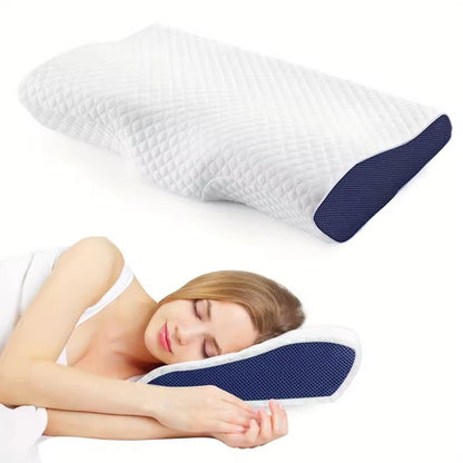 Oreiller orthopédique profilé en mousse à mémoire de forme pour les douleurs cervicales
