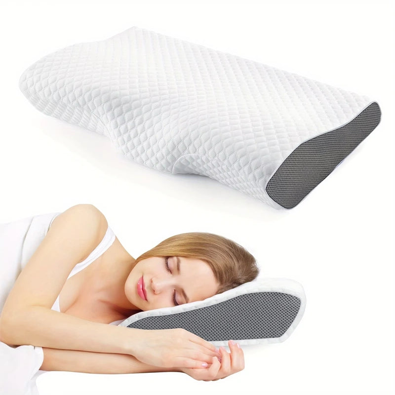 Oreiller orthopédique profilé en mousse à mémoire de forme pour les douleurs cervicales