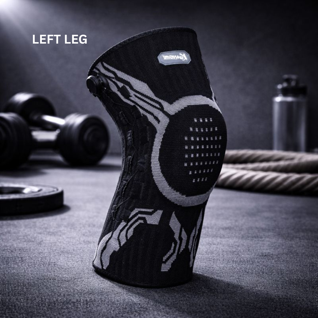 Adjustable Dial Knee Support Brace for Sports Protection