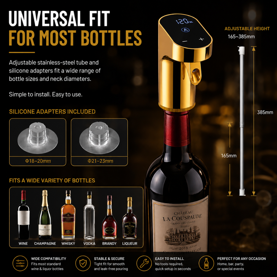 Premium Wine Aerator, Preserver & Dispenser