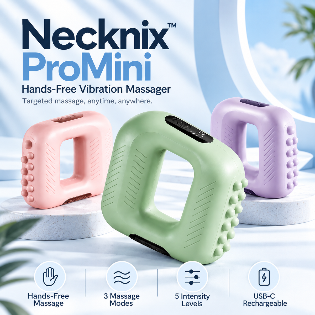 Necknix™ ProMini Hands-Free Vibration Massager