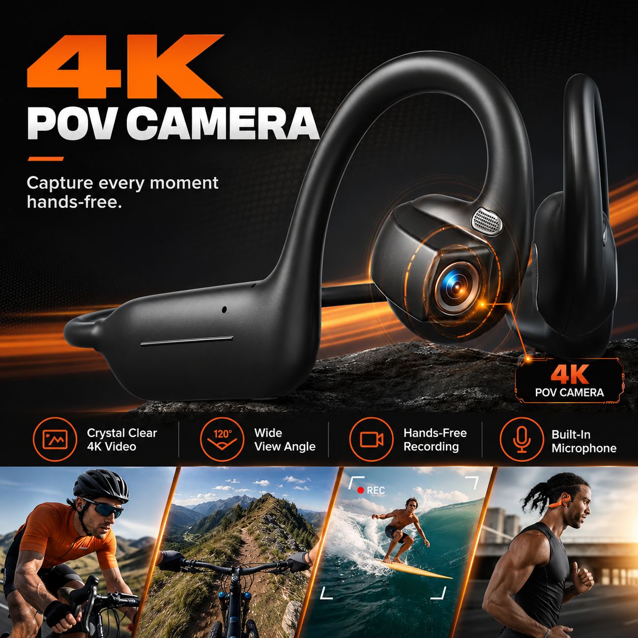 Necknix™ 4-in-1 Smart Open-Ear Headphones