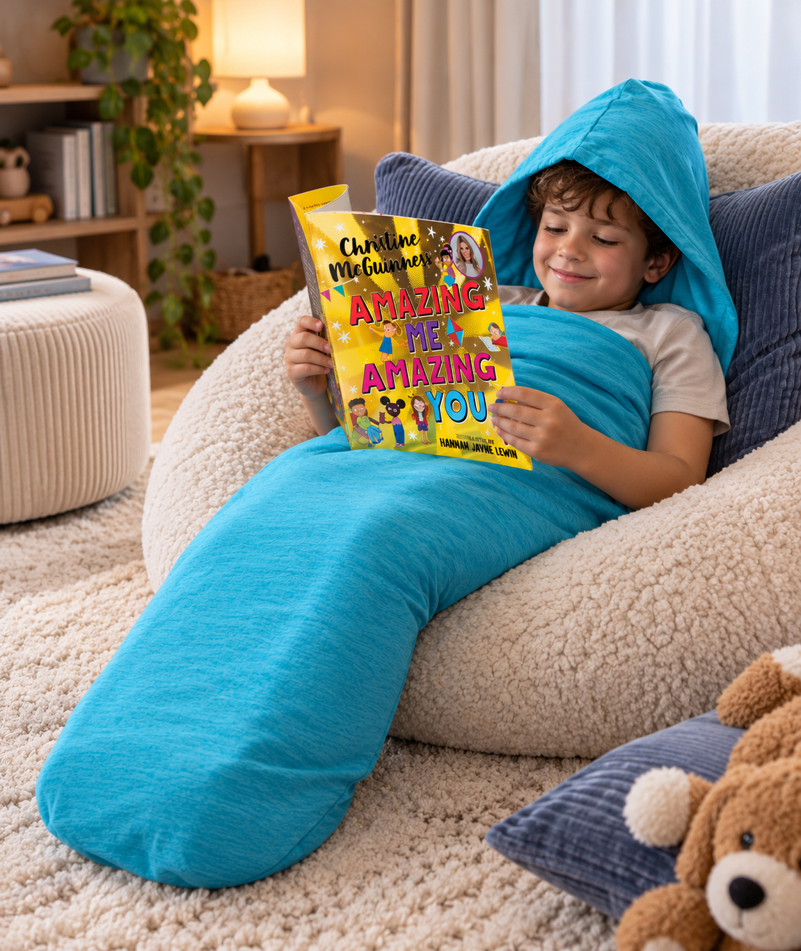 Necknix™ CalmPod – 360° Gentle Compression Wearable Blanket