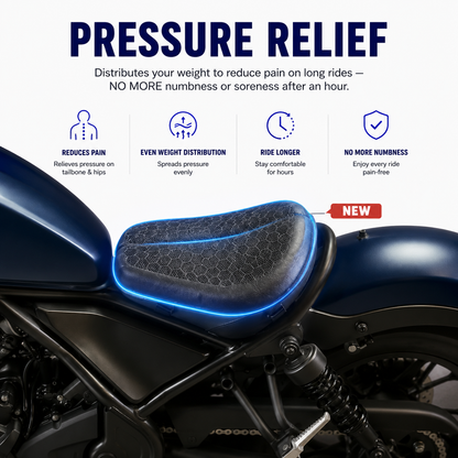 Rider Cushion – Motorcycle Seat Cushion for Comfort & Shock Absorption