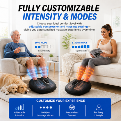 Necknix™ Foot Massager with Compression & Infrared Heat