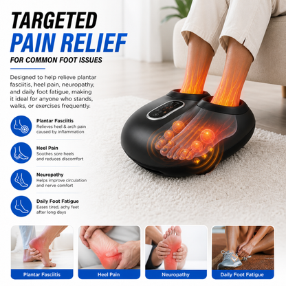 Necknix™ Foot Massager with Compression & Infrared Heat