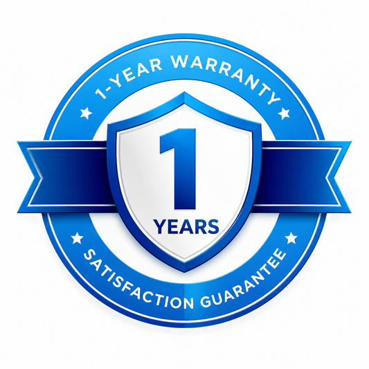 1 Year Warranty - Risk-free coverage