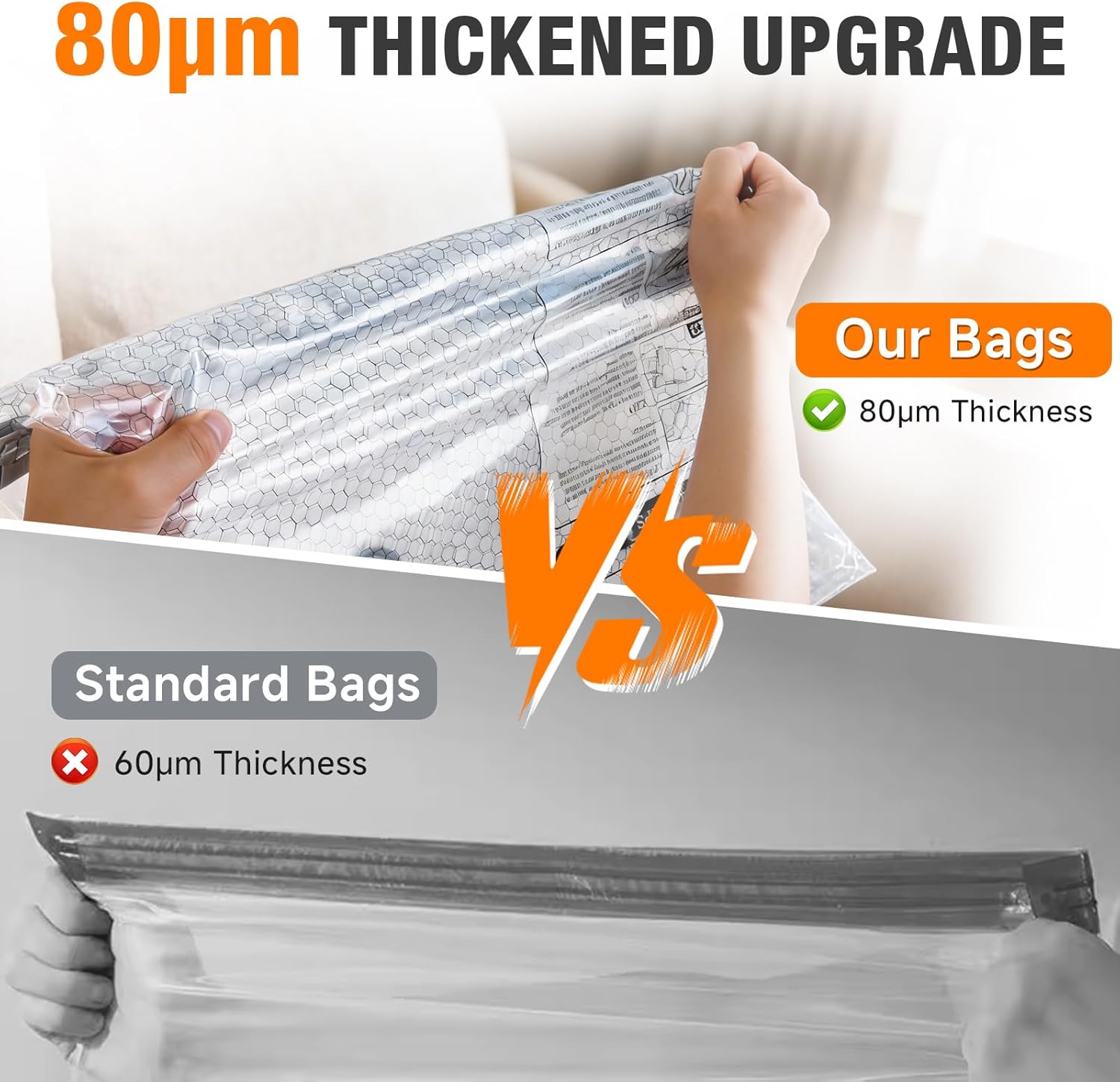Cordless Travel Vacuum Storage Compression Bag Set