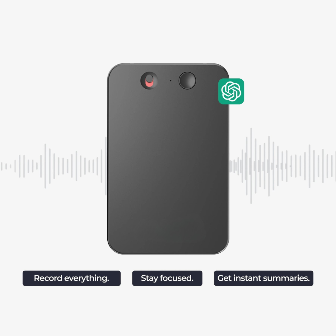 8GB Smart AI Voice Recorder – Wireless Call Recording with App Control & Real-Time Transcription