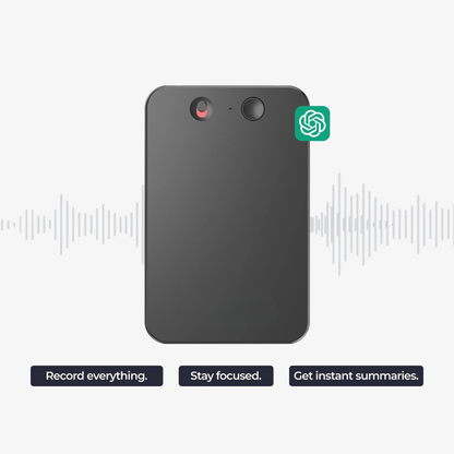 8GB Smart AI Voice Recorder – Wireless Call Recording with App Control & Real-Time Transcription