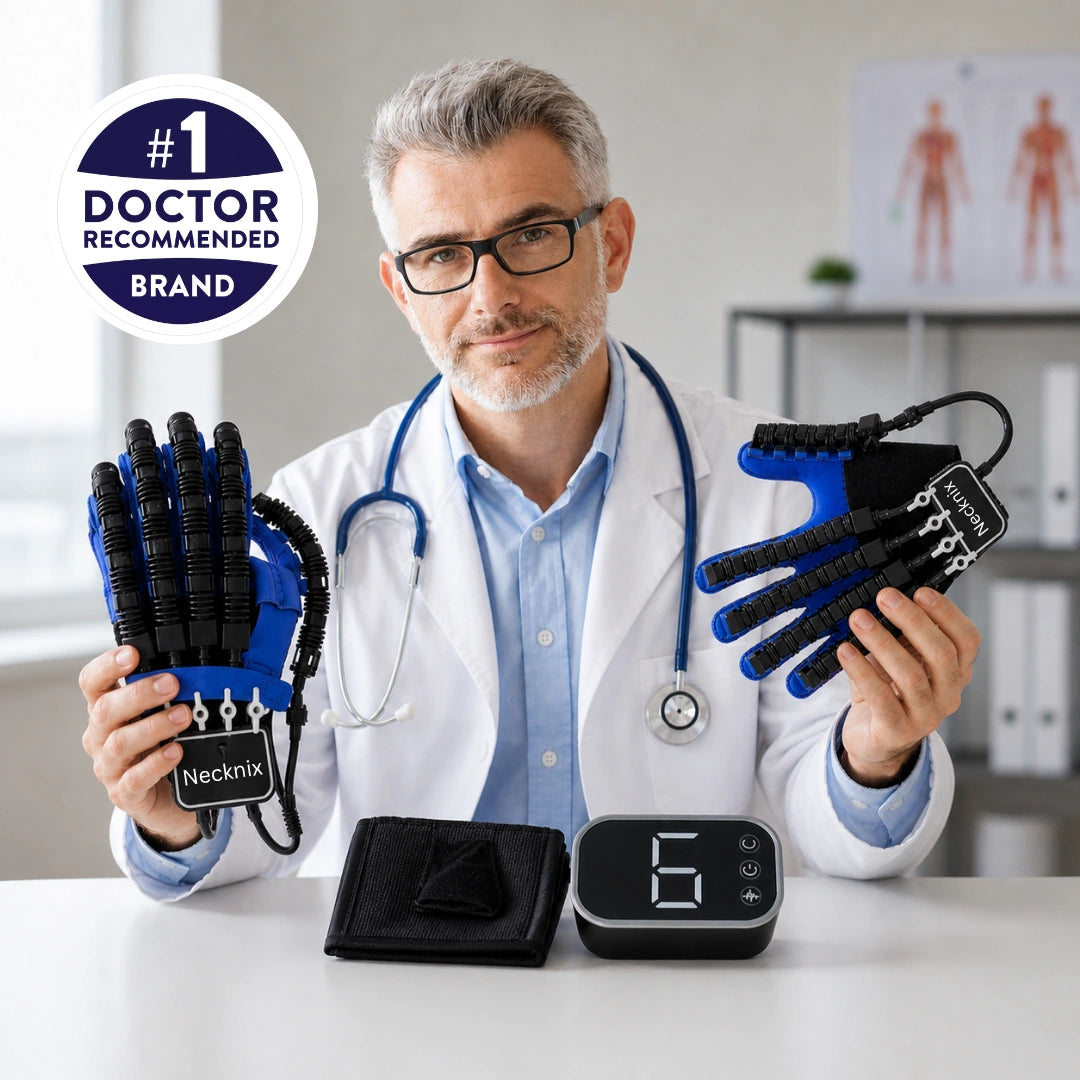 Necknix RehabGlove Pro - Portable Stroke Rehabilitation Finger Exerciser