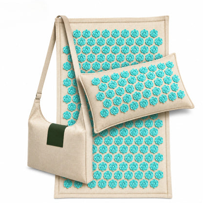 Natural Acupressure Therapy Mat & Pillow Set for Deep Relaxation