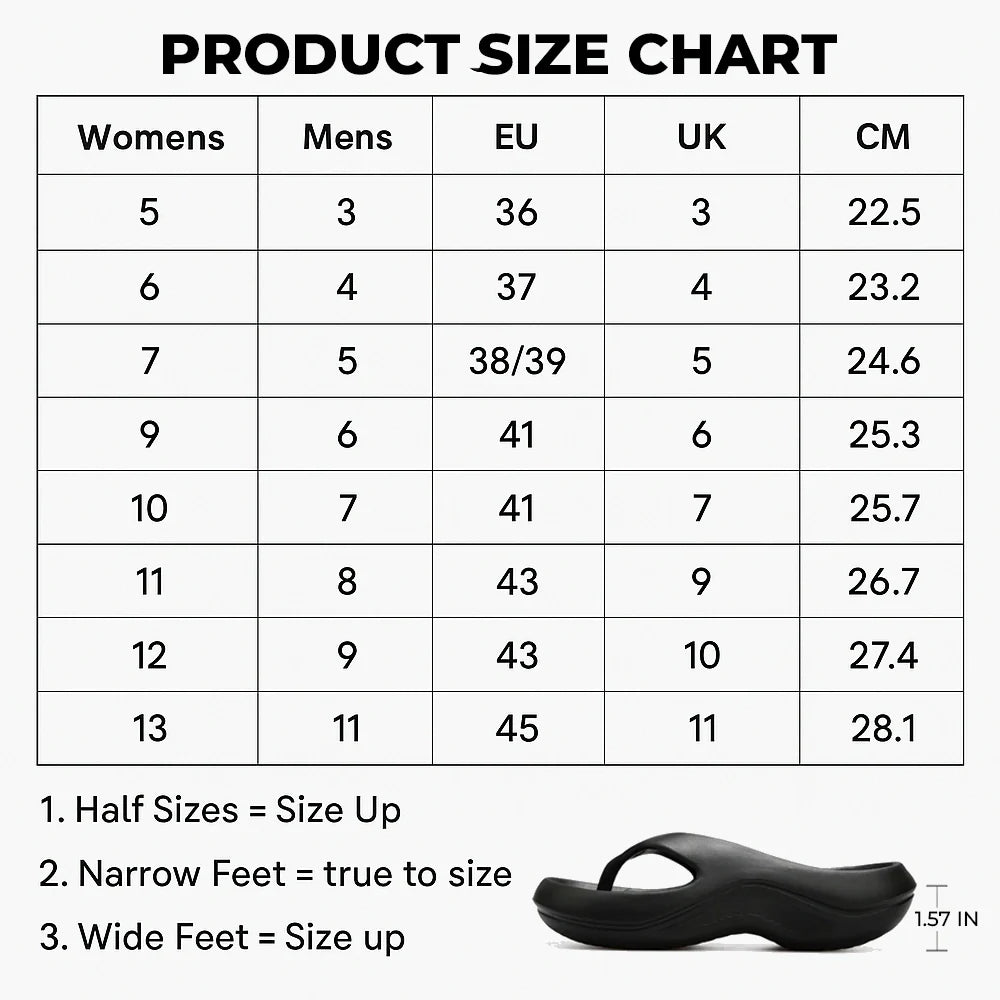 Pillow Arch Support Flip Flops