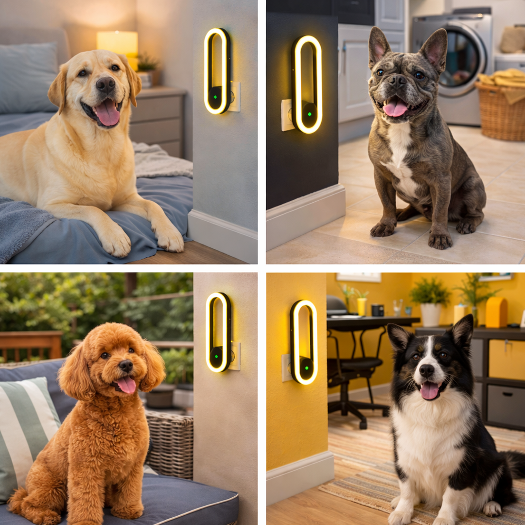 Silent Ultrasonic Flea Repeller Lamp - Safe for Pets & Babies
