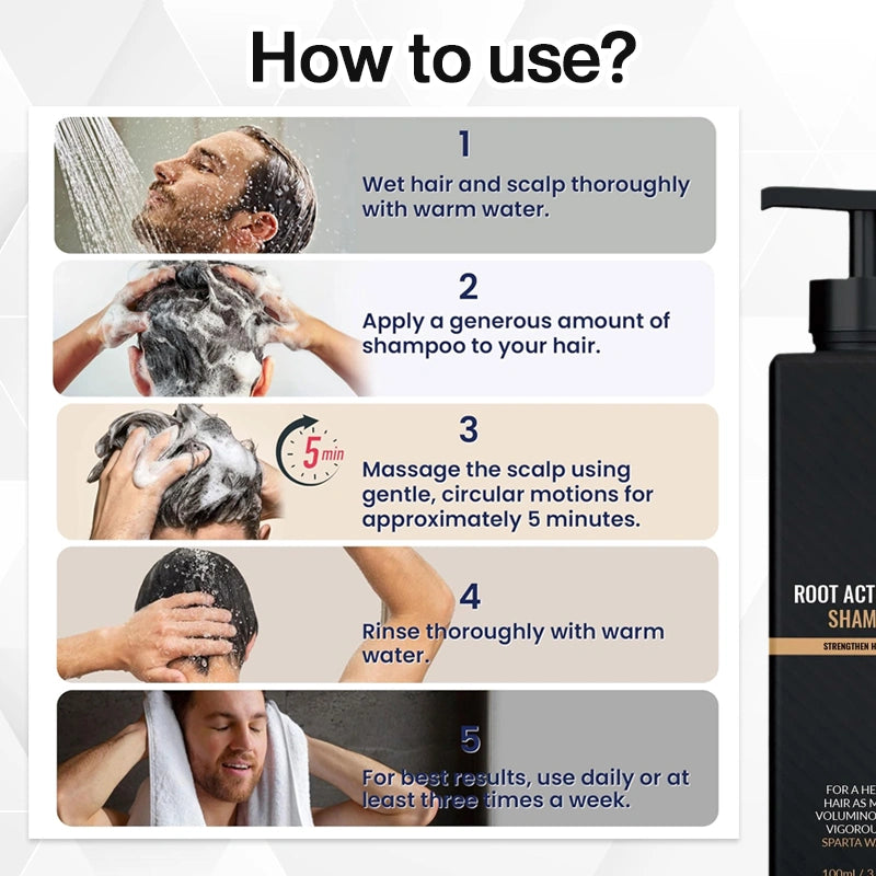 Root Activator Shampoo for Men Hair