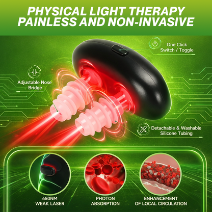 Alivio nasal avanzado con luz roja
