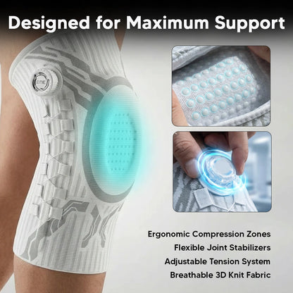 Adjustable Dial Knee Support Brace for Sports Protection