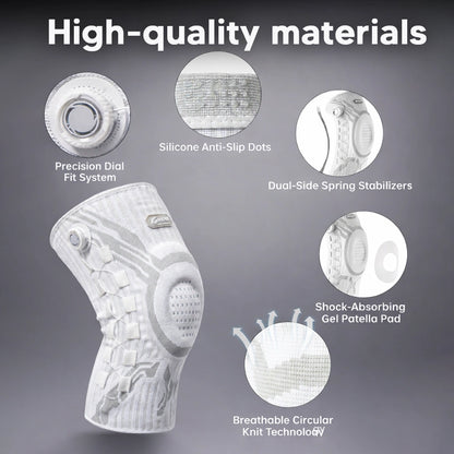 Adjustable Dial Knee Support Brace for Sports Protection
