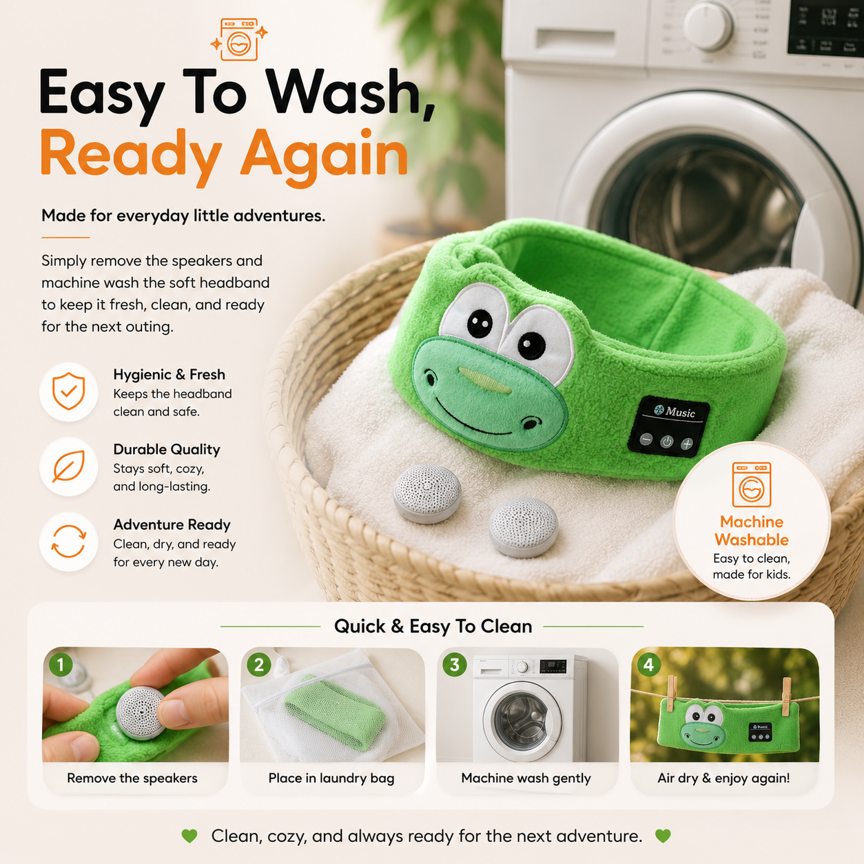CozyBuds™ - The Bluetooth Headband Headphones for Kids