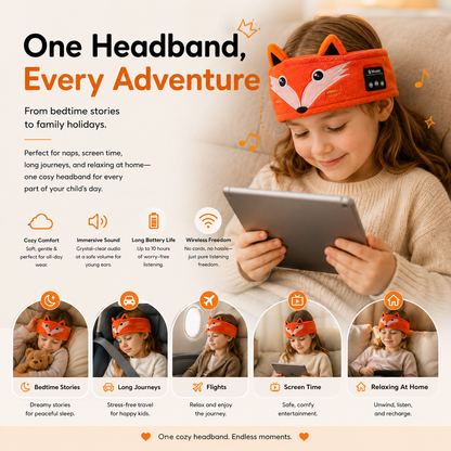 CozyBuds™ - The Bluetooth Headband Headphones for Kids