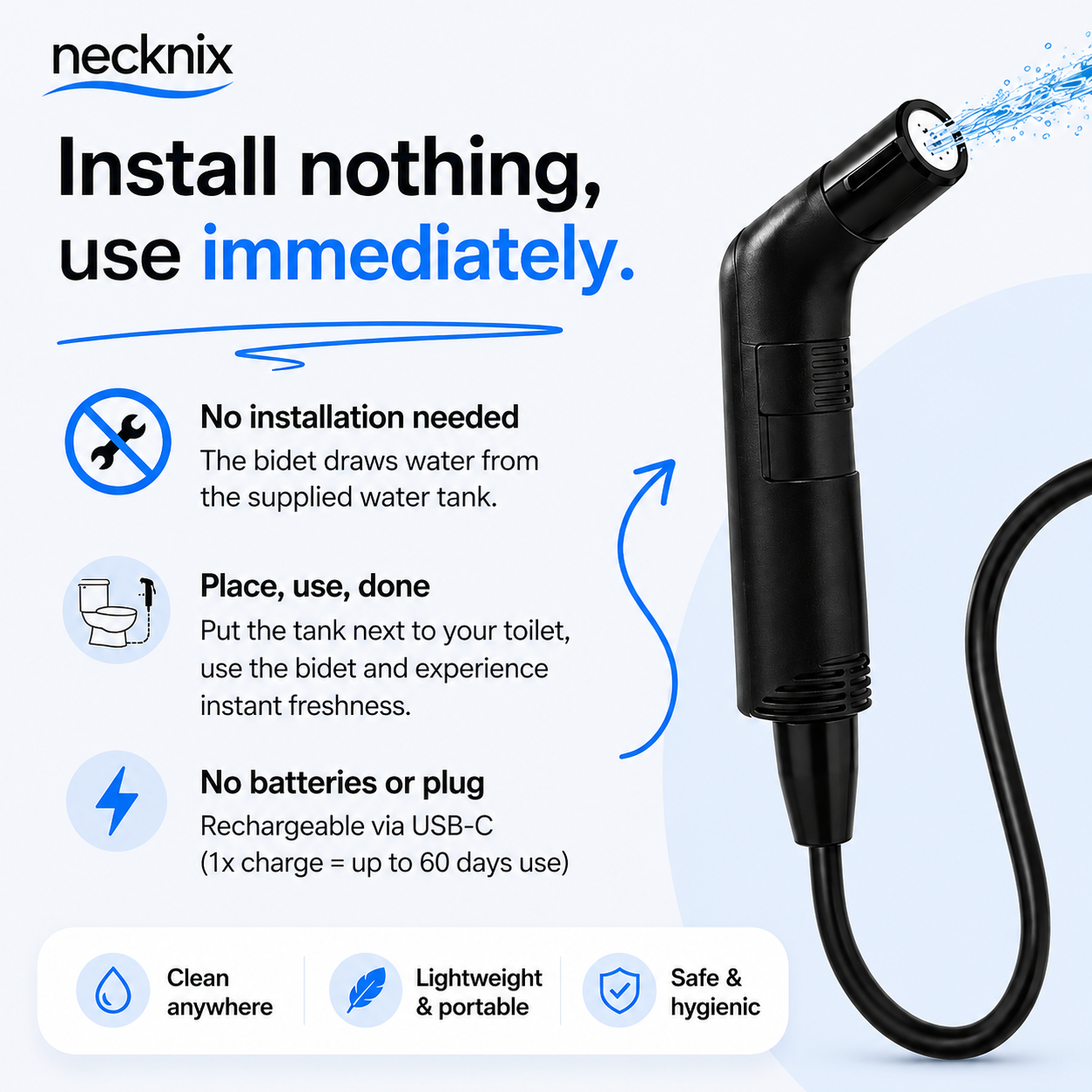 Necknix™ Portable Bidet