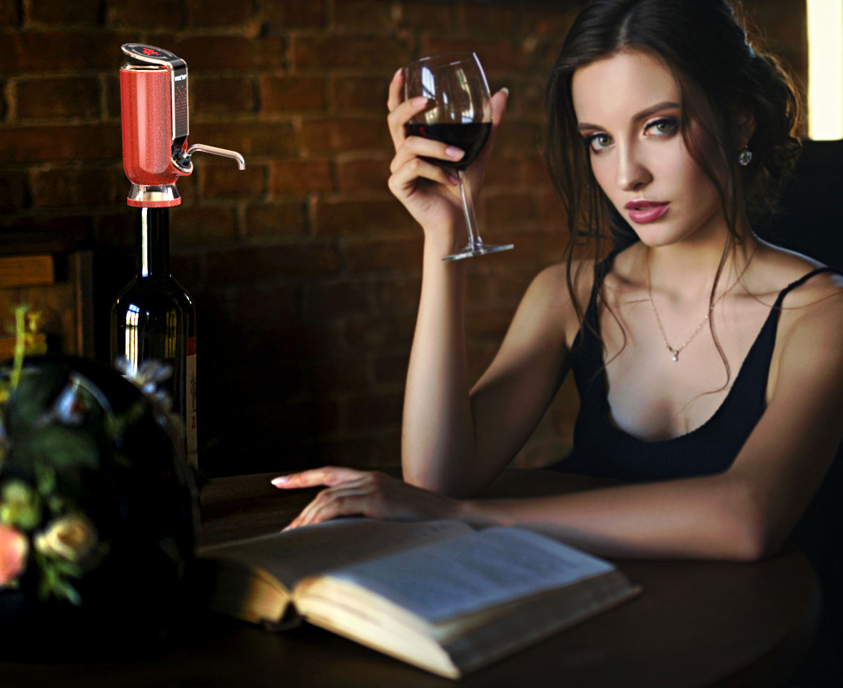 Premium Wine Aerator, Preserver & Dispenser