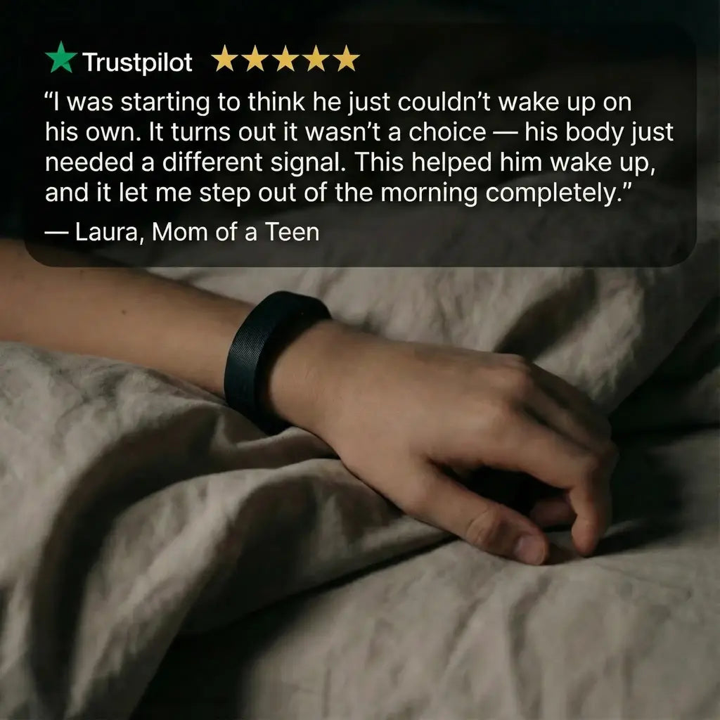 Necknix Silent Vibrating Wake-Up Band for Kids & Teens
