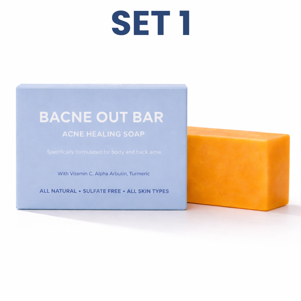 Jabón en barra Bacne Out - Jabón corporal artesanal iluminador y exfoliante