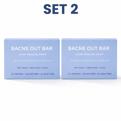 Jabón en barra Bacne Out - Jabón corporal artesanal iluminador y exfoliante