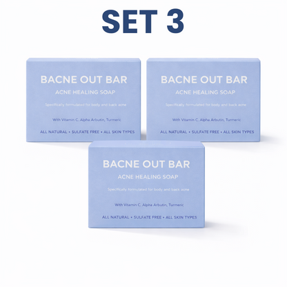 Jabón en barra Bacne Out - Jabón corporal artesanal iluminador y exfoliante